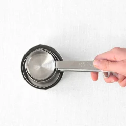 Lot de quatre cuillères mesures en inox