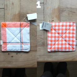 Manique de cuisine colorée upcyclée