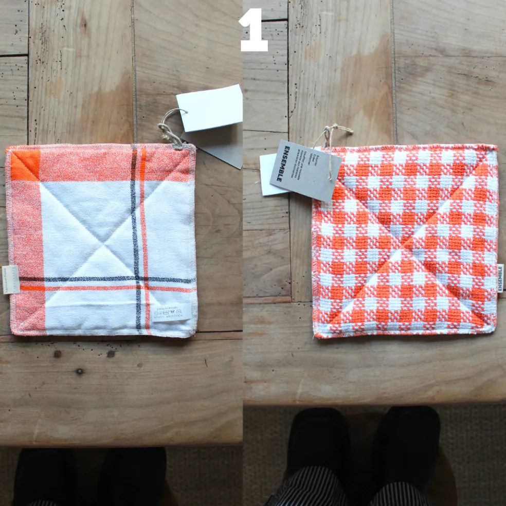 Manique de cuisine colorée upcyclée