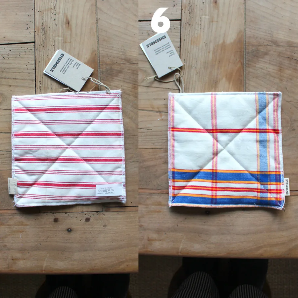 Manique de cuisine colorée upcyclée