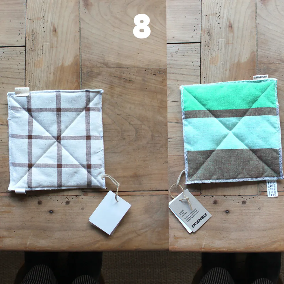 Manique de cuisine colorée upcyclée