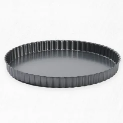 Moule à tarte rond à fond amovible, acier antiadhésif