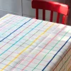 Nappe rectangulaire aux carreaux multicolores