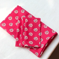 Nappe rectangulaire rouge provençal