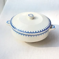 Petite soupière au décor graphique art déco