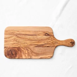 Planche en bois d'olivier avec poignée