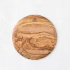 Planche ronde en bois d'olivier massif