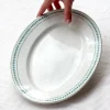 Plat de service ovale aux lauriers