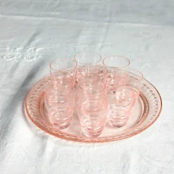 Plateau de petits verres années 60