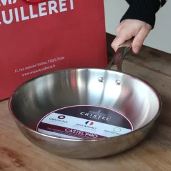 Poêle sauteuse en inox 18/10 cinq couches