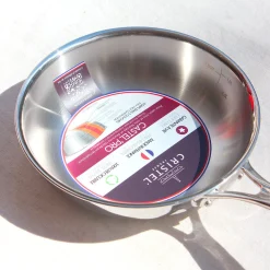 Poêle sauteuse en inox 18/10 cinq couches