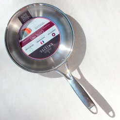 Poêle sauteuse en inox 18/10 cinq couches