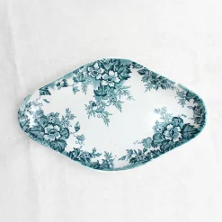 Ravier ancien en terre de fer fleurie