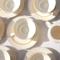 Service à café en faïence