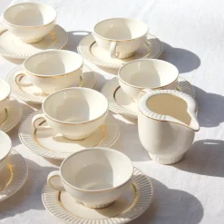 Service à café en faïence