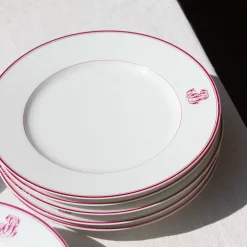 Série d'assiettes en porcelaine ancienne