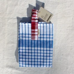 Torchon à carreaux avec embrasse