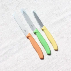 Trio de couteaux de cuisine pastel