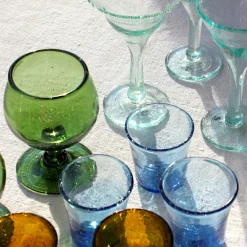 Verre à eau bullé