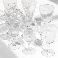 Verres à vin et à eau anciens